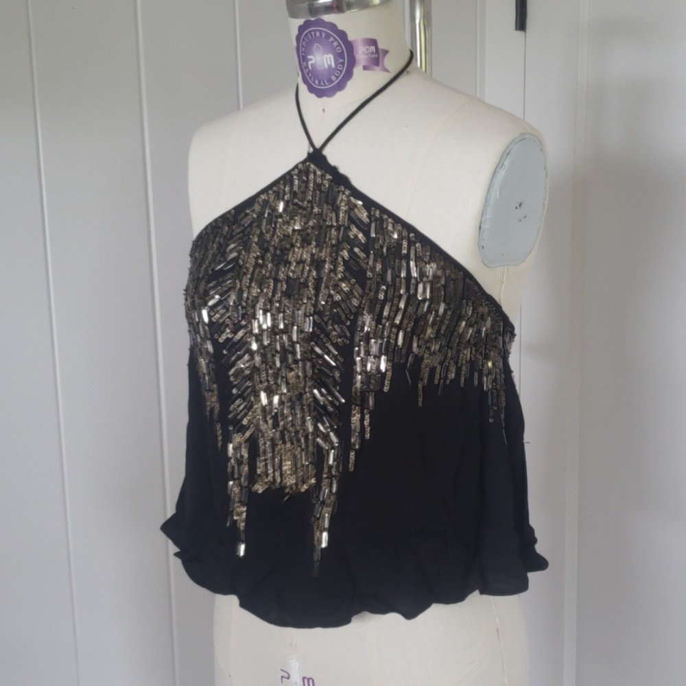 Embellished halter